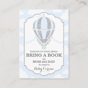 D'accompagnement Baby Blue Hot Air Balloon Apportez une carte de li