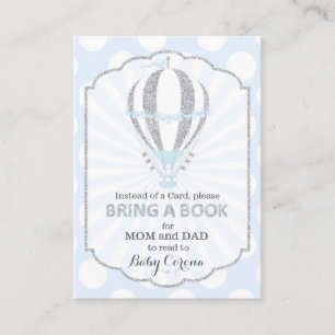 D'accompagnement Baby Blue Hot Air Balloon Apportez une carte de li