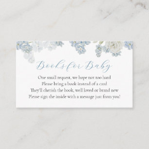 D'accompagnement Baby Boy Blue Floral Book Demande Carte de boîtier