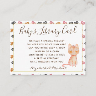 D'accompagnement Baby Library Demande de carte de livre Princess Ca