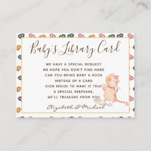D'accompagnement Baby Library Demande de carte de livre Princess Ca