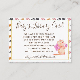 D'accompagnement Baby Library Demande de carte de livre Princess Ca