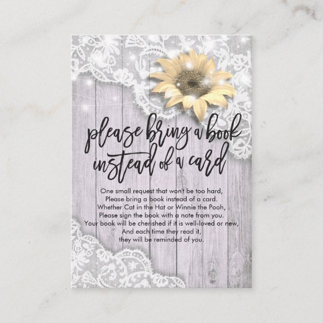 D'accompagnement Baby shower Apportez un livre au lieu d'une carte (Devant)