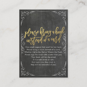 D'accompagnement Baby shower Apportez un livre au lieu d'une carte