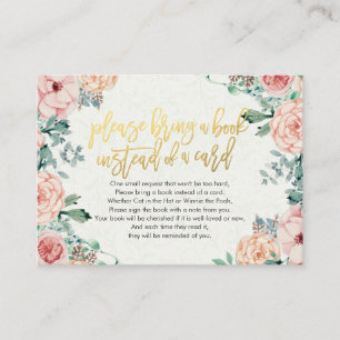 D'accompagnement Baby shower Apportez un livre au lieu d'une carte