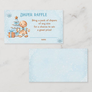 D'accompagnement Baby shower bleu pain d'épices Carte à gaufre