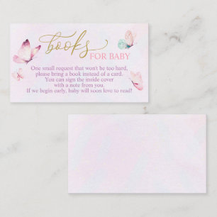 D'accompagnement Baby shower papillon Apportez une carte de livre