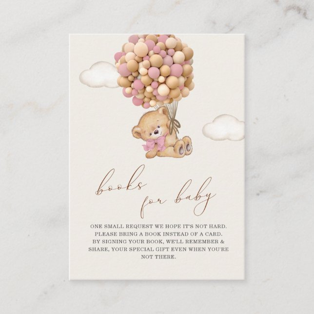 D'accompagnement Baby shower Teddy Bear Demande de carte de boîtier (Devant)
