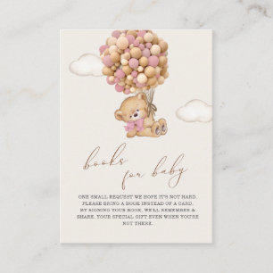 D'accompagnement Baby shower Teddy Bear Demande de carte de boîtier