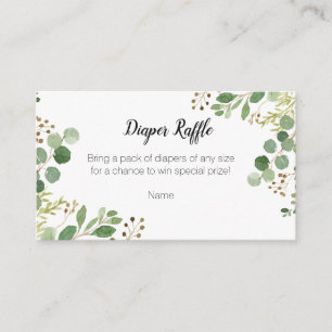 D'accompagnement Baby shower verdoyant - Carte de rabat