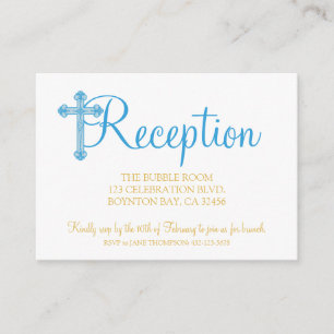 D'accompagnement baptême élégant ou BAPTÊME carte de réponse RSVP b
