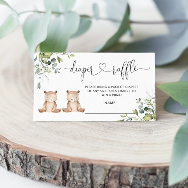 D'accompagnement Bears duvet tombola carte d'enclos (Créateur téléchargé)