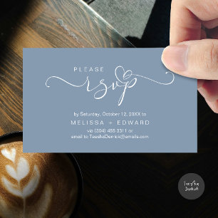 D'accompagnement Beau mariage romantique invite carte RSVP