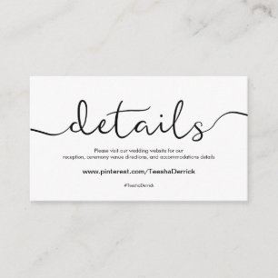 D'accompagnement Beautiful Mariage Website Details Carte de boîtier