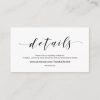 Beautiful Mariage Website Details Carte de boîtier