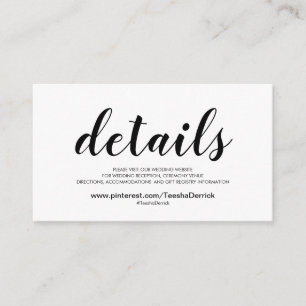 D'accompagnement Beautiful Mariage Website Details Carte de boîtier