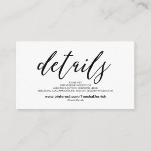 D'accompagnement Beautiful Mariage Website Details Carte de boîtier