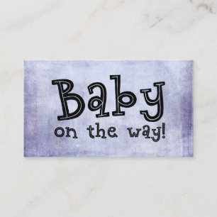 D'accompagnement Bébé en route ! Grunge Purple Carte Cadeau