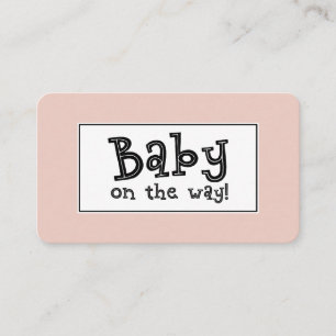 D'accompagnement Bébé sur le chemin ! Carte d'enregistrement de cad