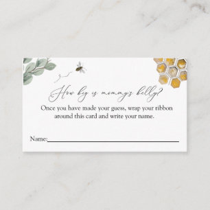 D'accompagnement Bee How big is maman's ventre carte de jeu