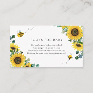 D'accompagnement Bees & Sunflowers Livres pour Baby insert carte