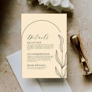 D'accompagnement Belle carte de boîtier Détails Mariage