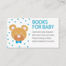 Blue Bear Apportez un jeu de Baby shower de carte