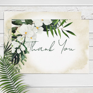 D'accompagnement Boho Tropical Beach Watercolor Carte de remercieme