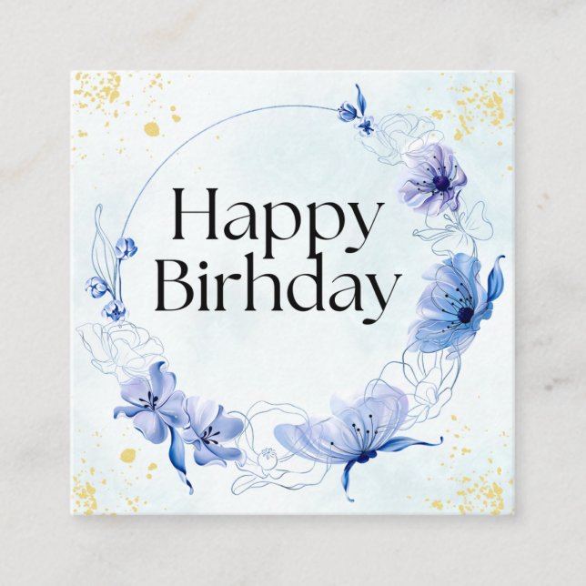 D'accompagnement Bonne carte de voeux d'anniversaire (Devant)