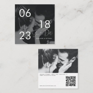 D'accompagnement Budget RSVP QR Code Détails photo Carte Mariage