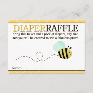 D'accompagnement Bumble Bee Douche Déchets Carte Raffle