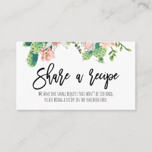 D'accompagnement Cactus Floral Rose Partager Une Carte De Boîtier R