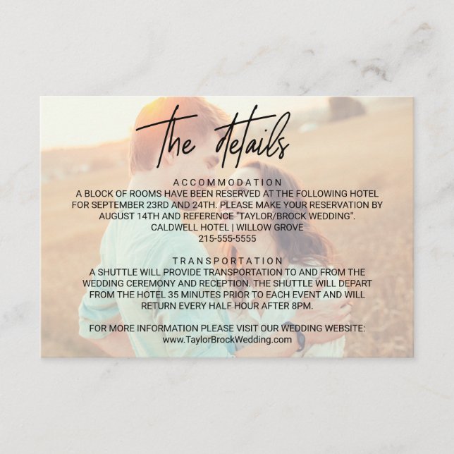 D'accompagnement Calligraphie lunaire | Carte Détails de la photo d (Devant)