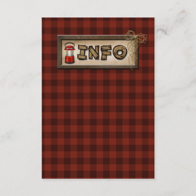 D'accompagnement Camping, Glamping, Pêche, Carte d'accès à la Réser (Devant)