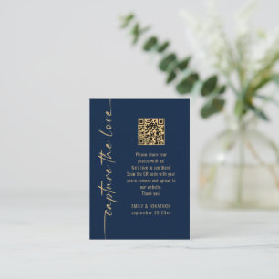 D'accompagnement Capturez la carte de Mariage d'or Love QR Code Nav