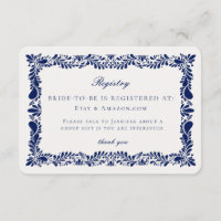 Carrelage bleu Talavera Inscription de la carte d'