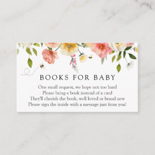 D'accompagnement Carte à insérer dans Blossom and Honey Books for B