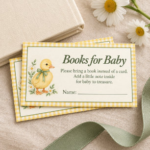 D'accompagnement Carte à insérer Little Duckling Gingham Books for