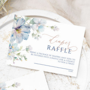 D'accompagnement Carte à rabat à couche bleu Hydrangea & Fleurs Ros