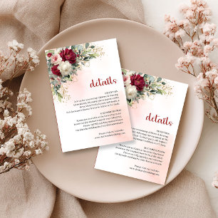 D'accompagnement Carte avec détails de verdure dorée et florale de