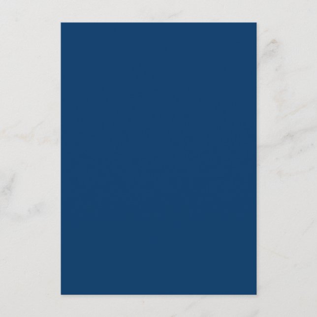D'accompagnement Carte avec Enclosure Personnalisée Bleu Minuit (Devant)