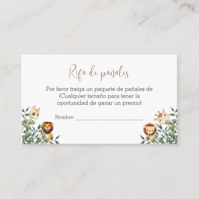 D'accompagnement Carte baby shower Boîtier Avec Brochure Bébé (Devant)