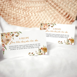D'accompagnement Carte Boho Fall Bridal Recette Enclôture