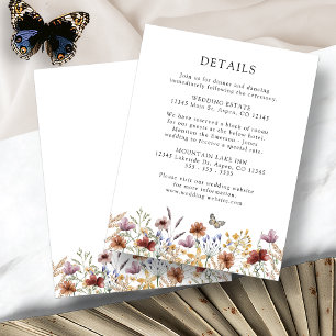 D'accompagnement Carte Boho Mariage Blanc