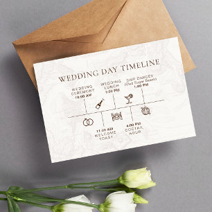 D'accompagnement Carte Boho Nautique Mariage Timeline