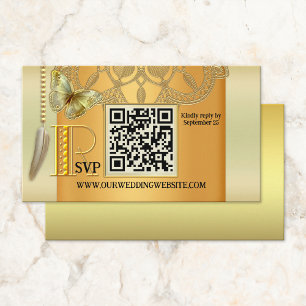 D'accompagnement Carte Boho QR Code Dreamcatcher Mariage