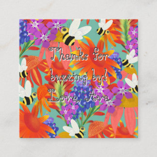 D'accompagnement Carte Boîtier BuzzAmongBlooms_Editable pour enfant