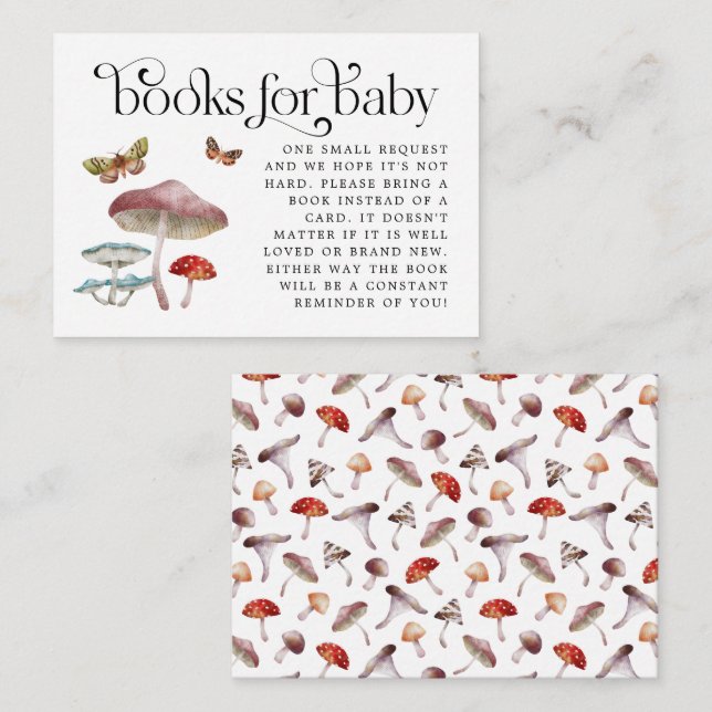 D'accompagnement Carte Boîtier de demande de carnet de champignons (Devant / Derrière)