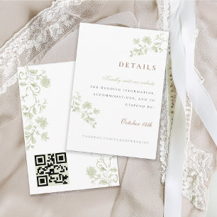 D'accompagnement Carte Boîtier Floral Spring Chinoiserie