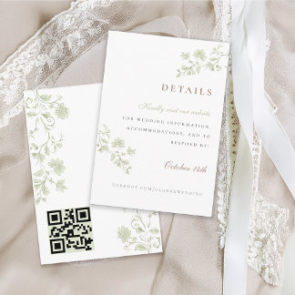 D'accompagnement Carte Boîtier Floral Spring Chinoiserie